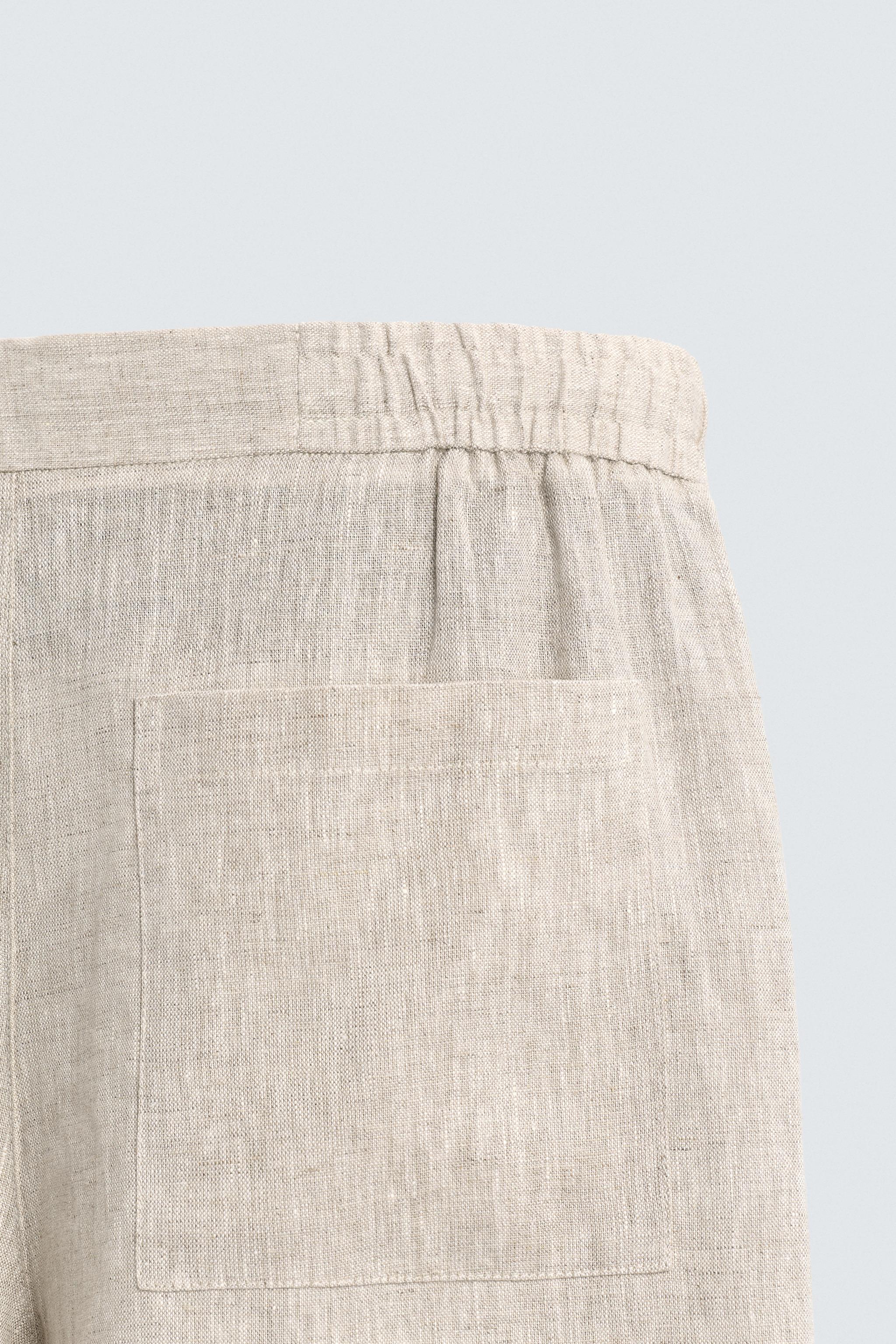 SHORT RELAXED FIT 100% LIN